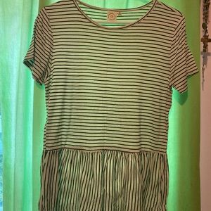 Flowy striped top